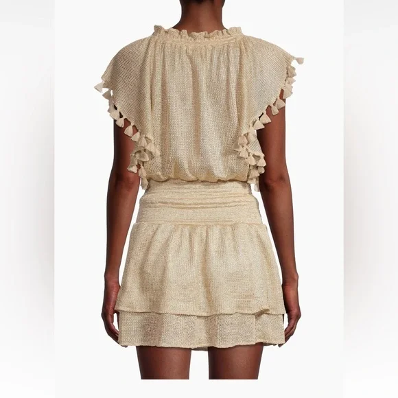 Ramy Brook Marshall Metallic-Knit Minidress Size Large NWT - Picture 3 of 6